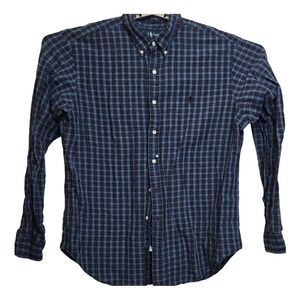 Ralph Lauren Men's XL Classic Fit Plaid Button Down Shirt Long Sleeve Cotton